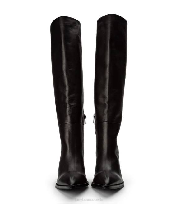 kniehohe Stiefel| de Tony Bianco Frauen Skyla-Kalbsstiefel schwarze Komo 4624449